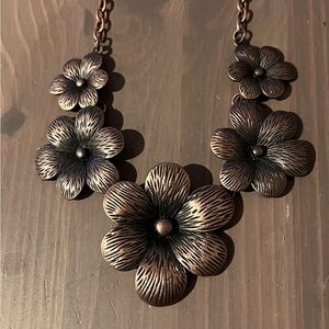 Floral statement necklace